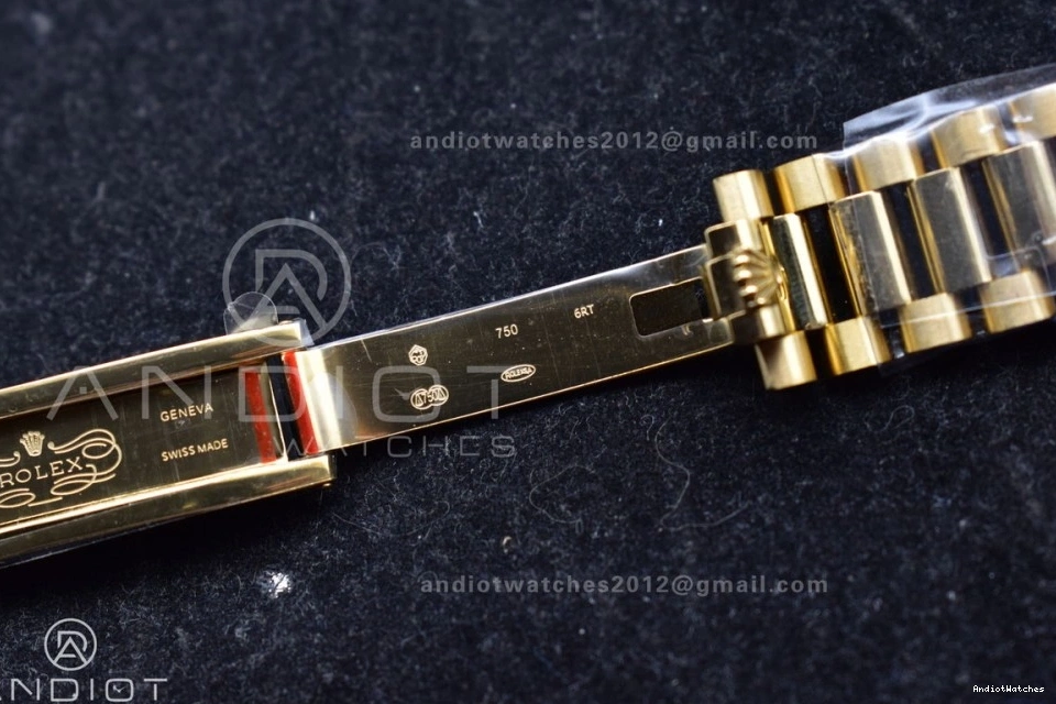 Diamond with Steel YG V5 Dial Bracelet vr3255 36 Grey 698 on 904L Square Edition Sophisticated DayDate Best Weight) QF President (Gain 0213